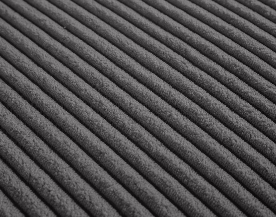 Ensemble de canapés droits Garance 2+3 places velours côtelé - Best Mobilier