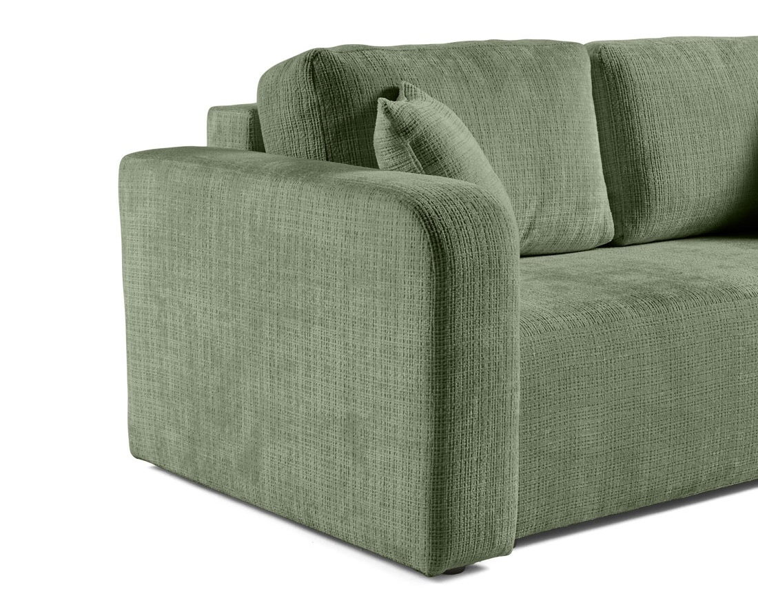 Ensemble de canapés droits Miro 2+3 places velours texturé - Best Mobilier
