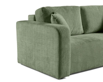 Ensemble de canapés droits Miro 2+3 places velours texturé - Best Mobilier