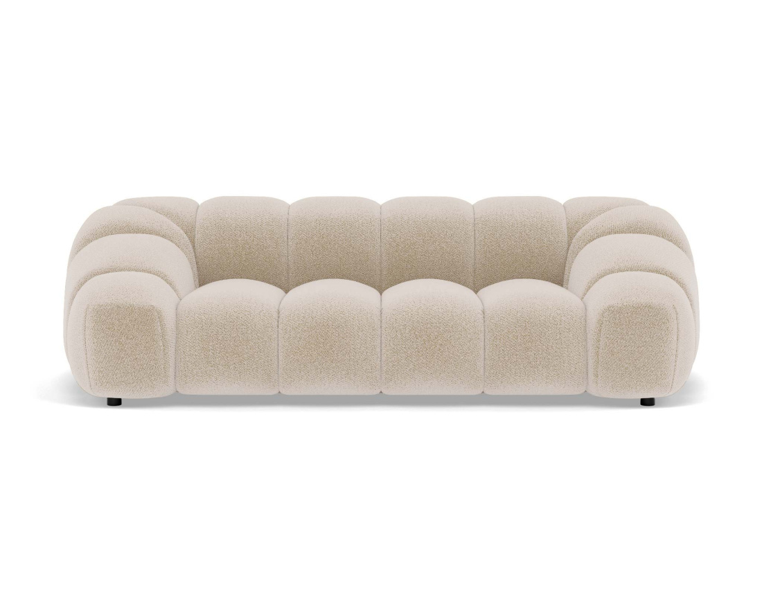 Canapé AVA 3 places en velours texturé - Best Mobilier
