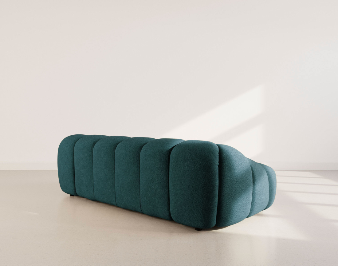 Canapé AVA 3 places en velours texturé - Best Mobilier