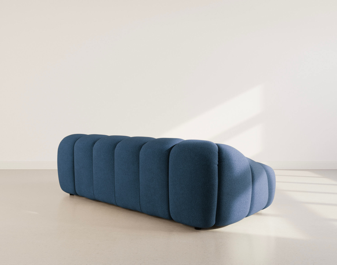 Canapé AVA 3 places en velours texturé - Best Mobilier