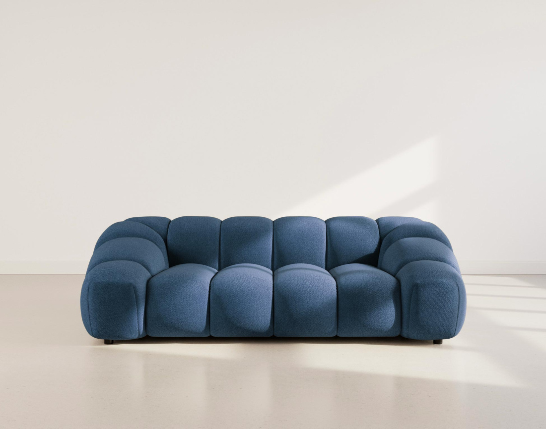 Canapé AVA 3 places en velours texturé - Best Mobilier