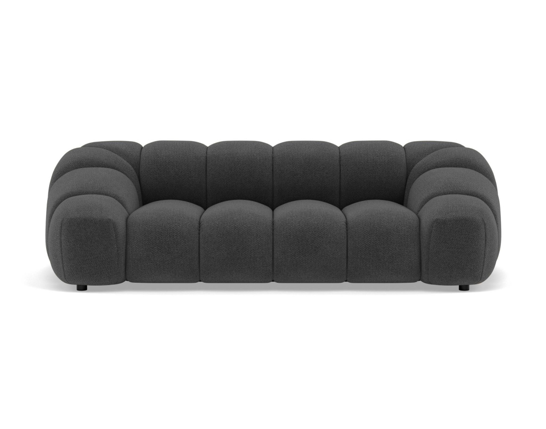 Canapé AVA 3 places en velours texturé - Best Mobilier