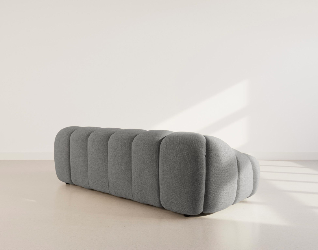 Canapé AVA 3 places en velours texturé - Best Mobilier