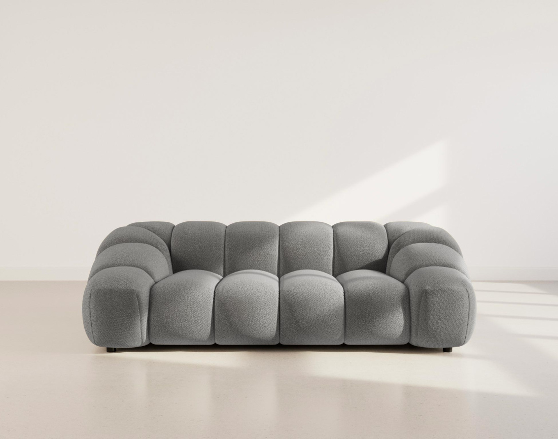 Canapé AVA 3 places en velours texturé - Best Mobilier