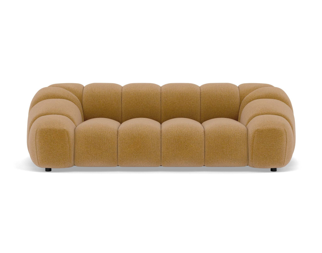 Canapé AVA 3 places en velours texturé - Best Mobilier