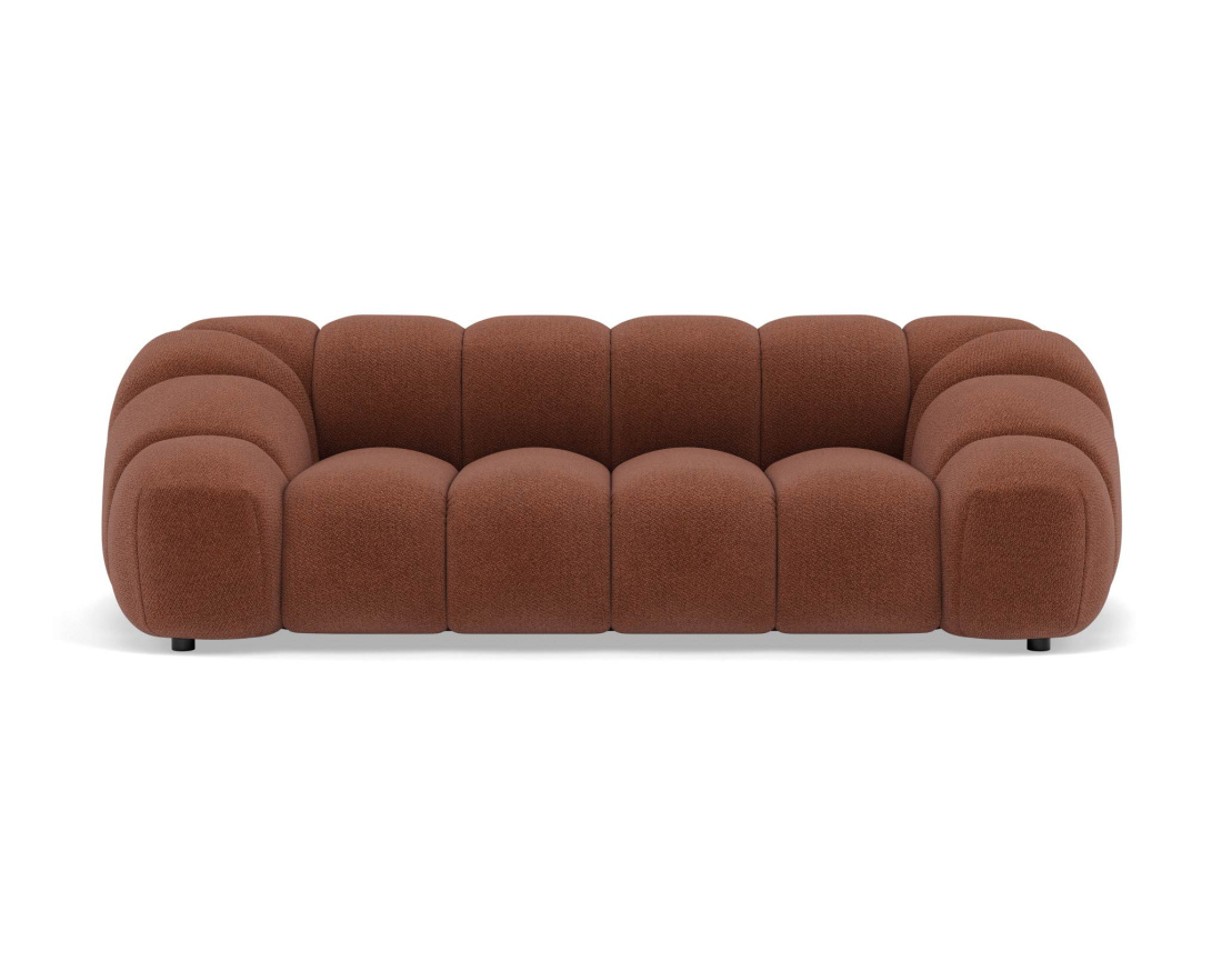 Canapé AVA 3 places en velours texturé - Best Mobilier