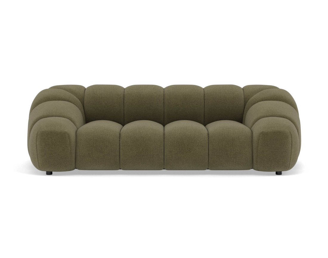 Canapé AVA 3 places en velours texturé - Best Mobilier