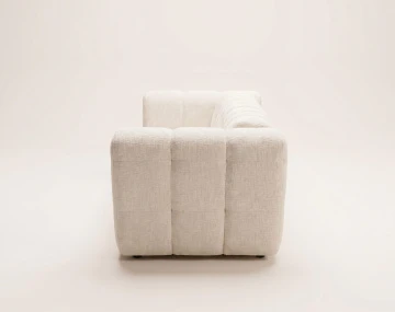 Canapé VIOLETTE 3 places convertible express couchage quotidien 140 cm matelas 14 cm velours gaufré | Best Mobilier