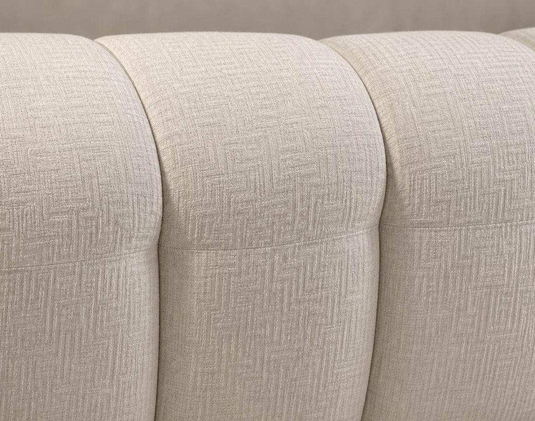 Canapé VIOLETTE 3 places convertible express couchage quotidien 140 cm matelas 14 cm velours gaufré | Best Mobilier