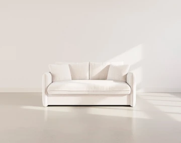 Canapé GAUTHIER 3 places convertible express couchage quotidien 140 cm matelas 14 cm en tissu texturé | Best Mobilier