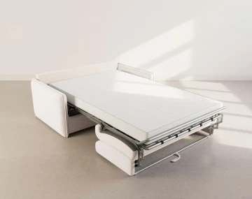 Canapé GAUTHIER 3 places convertible express couchage quotidien 140 cm matelas 14 cm en tissu texturé | Best Mobilier