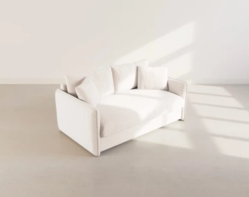 Canapé GAUTHIER 3 places convertible express couchage quotidien 140 cm matelas 14 cm en tissu texturé | Best Mobilier