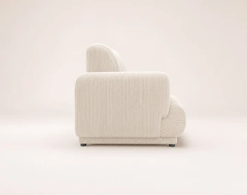 Canapé droit LUIGI 3 places en velours côtelé | Best Mobilier