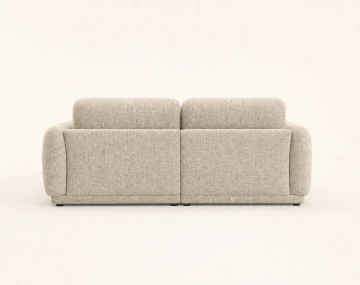 Canapé droit PIETRO 3 places en tissu texturé | Best Mobilier