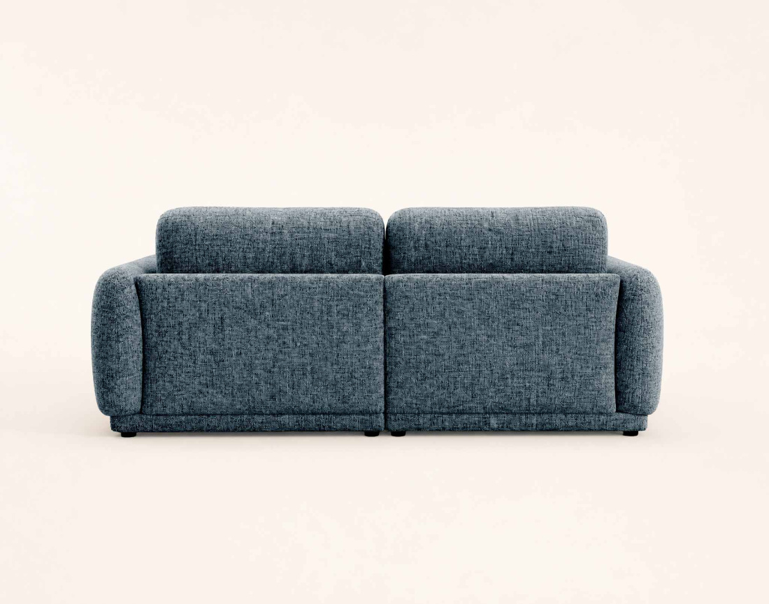 Canapé droit PIETRO 3 places en tissu texturé | Best Mobilier