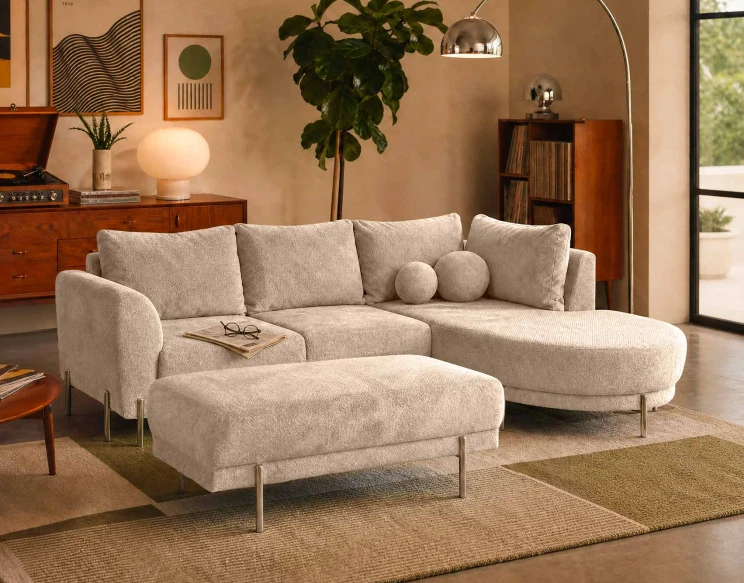 Pouf GABIN en velours...