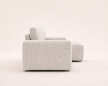 Canapé Tama d'angle droit 4 places convertible coffre tissu | Best Mobilier
