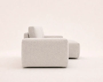 Canapé Tama d'angle droit 4 places convertible coffre tissu | Best Mobilier