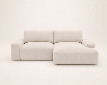 Canapé Tama d'angle droit 4 places convertible coffre tissu | Best Mobilier