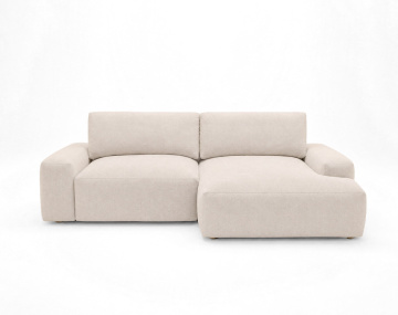 Canapé Tama d'angle droit 4 places convertible coffre tissu | Best Mobilier