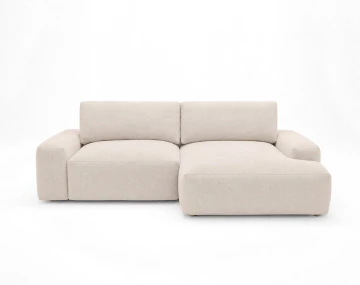 Canapé Tama d'angle droit 4 places convertible coffre tissu | Best Mobilier