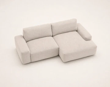 Canapé Tama d'angle droit 4 places convertible coffre tissu | Best Mobilier