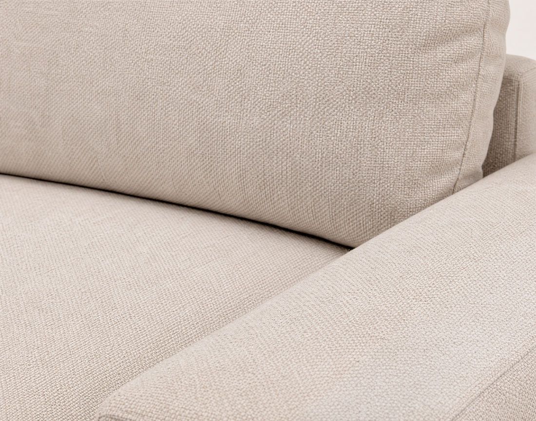 Canapé Tama d'angle droit 4 places convertible coffre tissu | Best Mobilier
