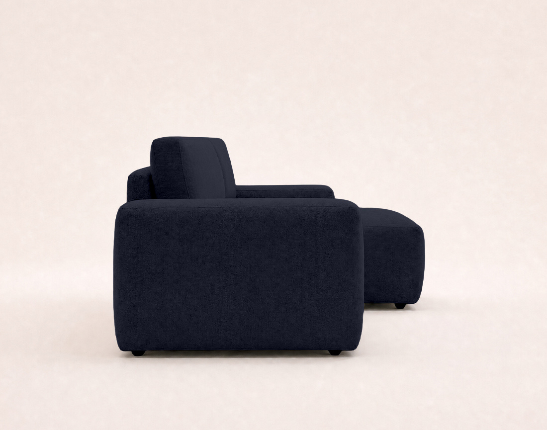 Canapé Tama d'angle droit 4 places convertible coffre tissu | Best Mobilier