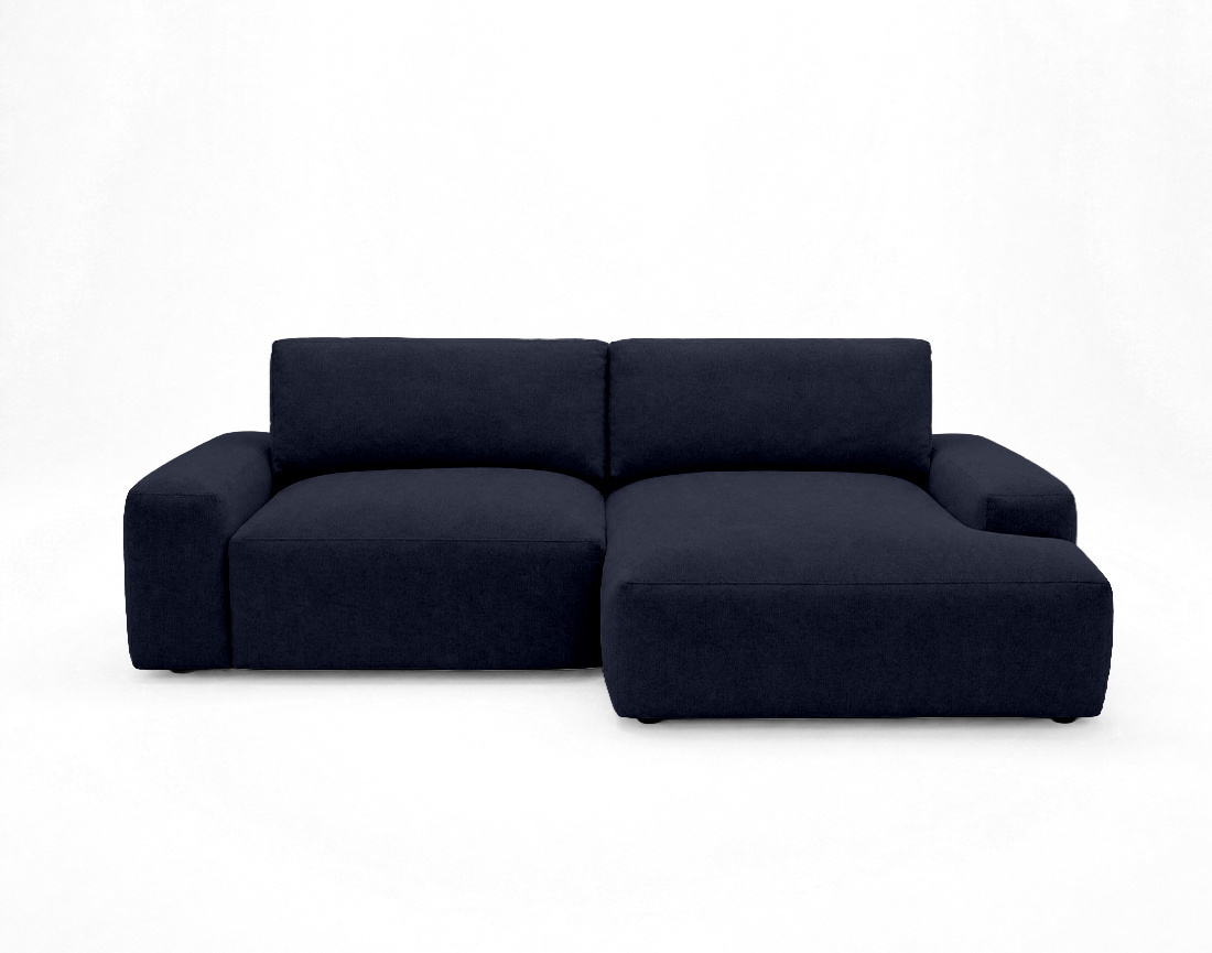 Canapé Tama d'angle droit 4 places convertible coffre tissu | Best Mobilier