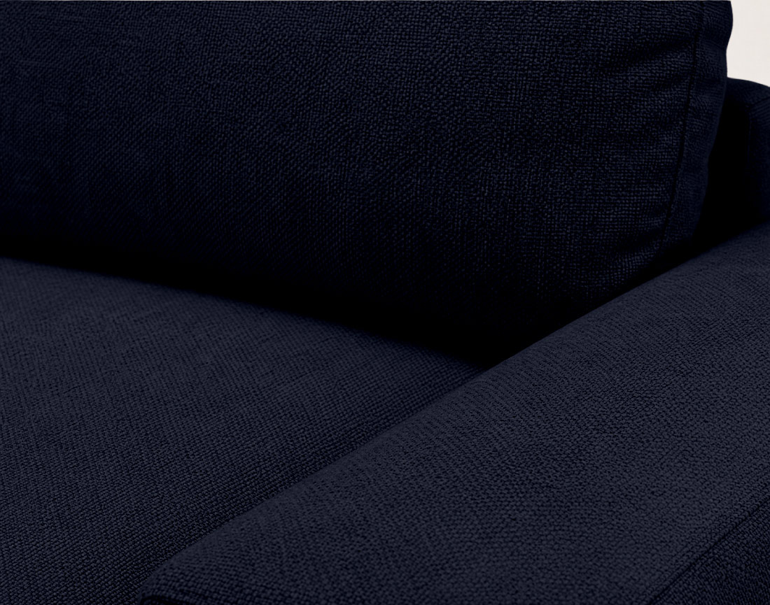 Canapé Tama d'angle droit 4 places convertible coffre tissu | Best Mobilier