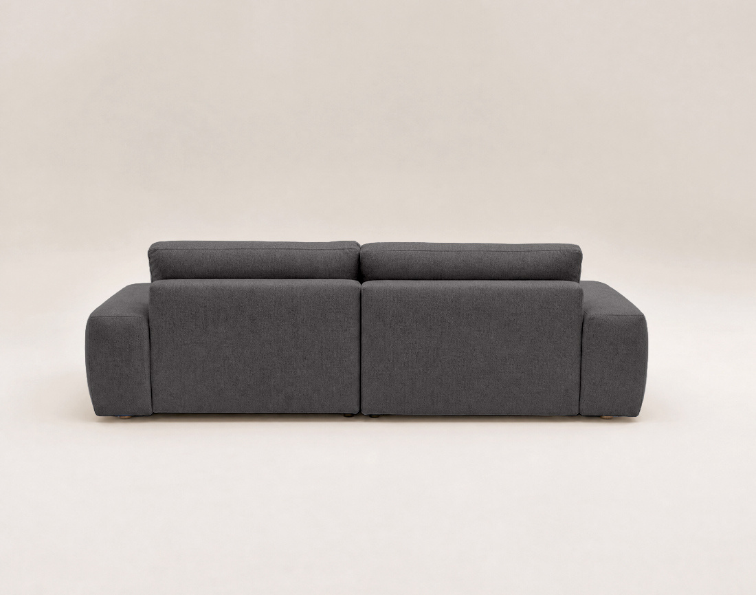 Canapé Tama d'angle droit 4 places convertible coffre tissu | Best Mobilier