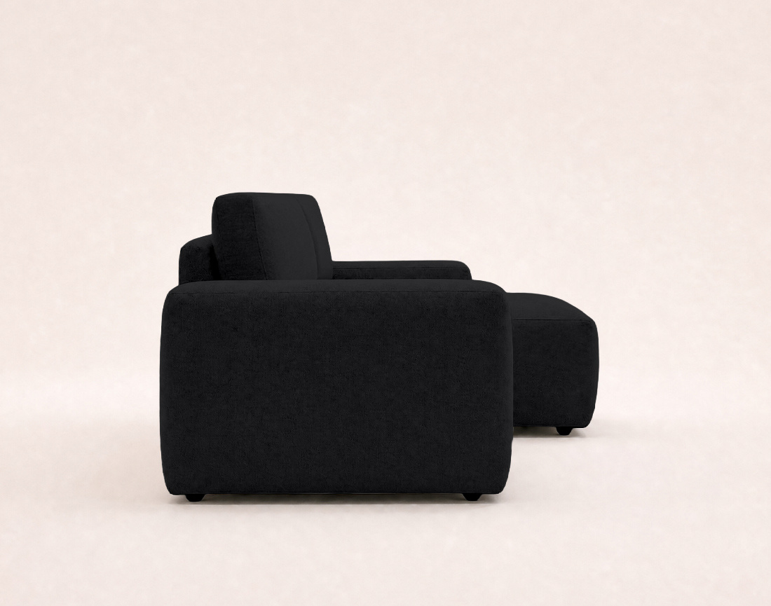 Canapé Tama d'angle droit 4 places convertible coffre tissu | Best Mobilier