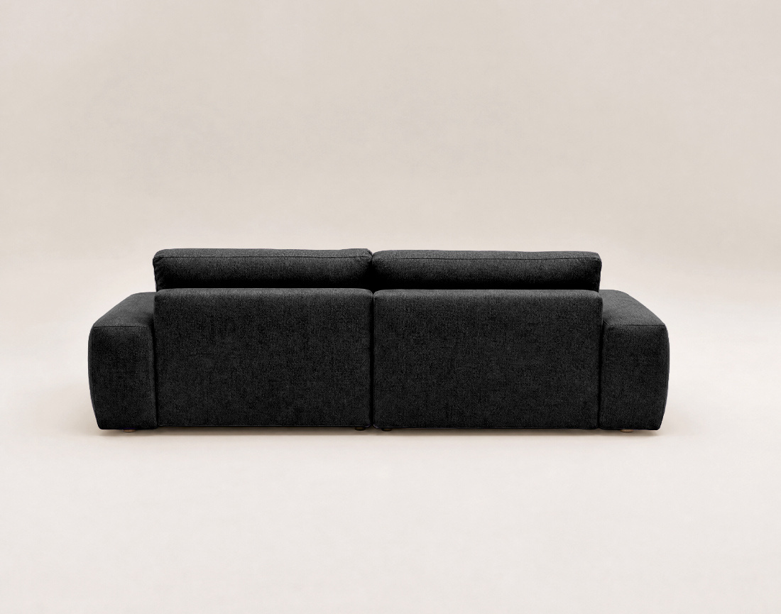 Canapé Tama d'angle droit 4 places convertible coffre tissu | Best Mobilier
