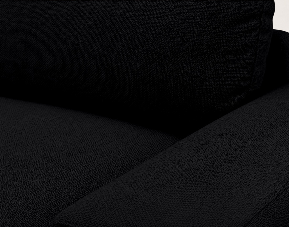 Canapé Tama d'angle droit 4 places convertible coffre tissu | Best Mobilier