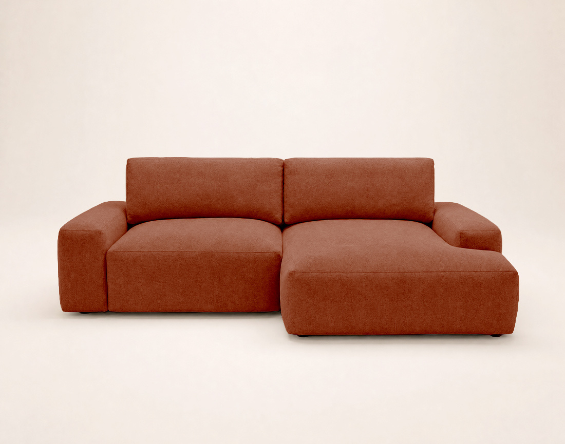 Canapé Tama d'angle droit 4 places convertible coffre tissu | Best Mobilier