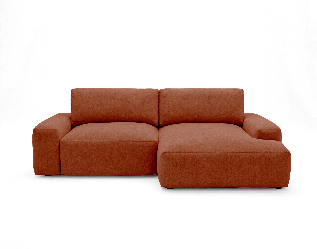 Canapé Tama d'angle droit 4 places convertible coffre tissu | Best Mobilier