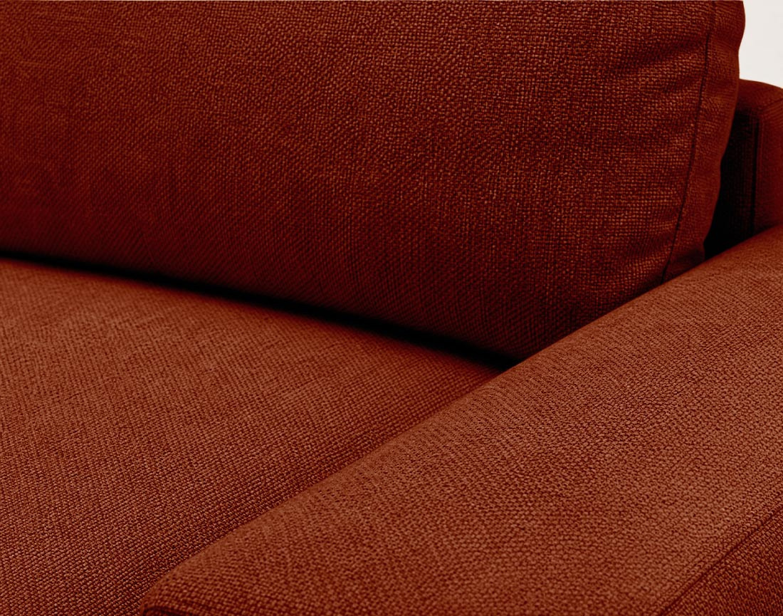 Canapé Tama d'angle droit 4 places convertible coffre tissu | Best Mobilier