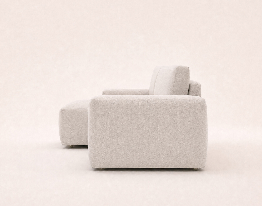 Canapé Tama d'angle gauche 4 places convertible coffre tissu | Best Mobilier