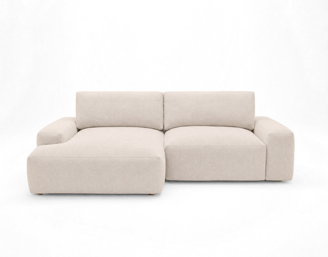 Canapé Tama d'angle gauche 4 places convertible coffre tissu | Best Mobilier