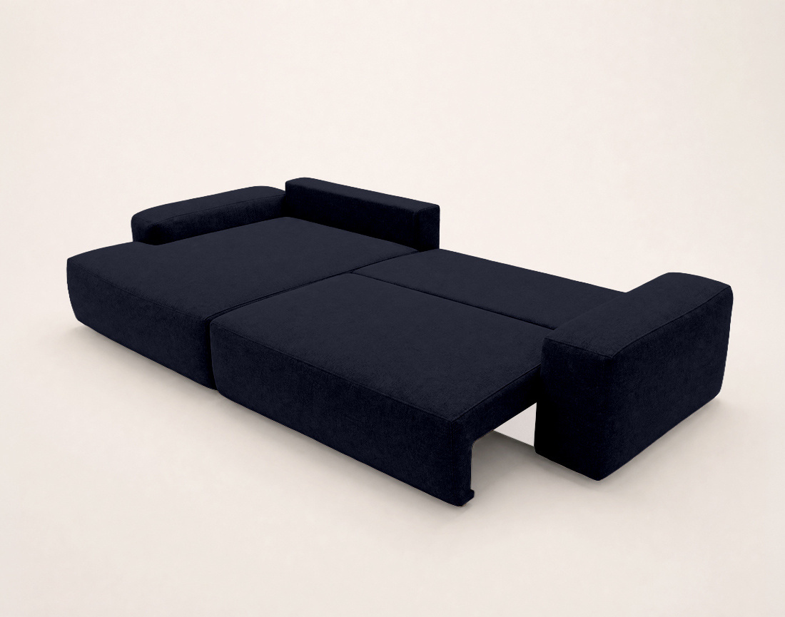 Canapé Tama d'angle gauche 4 places convertible coffre tissu | Best Mobilier