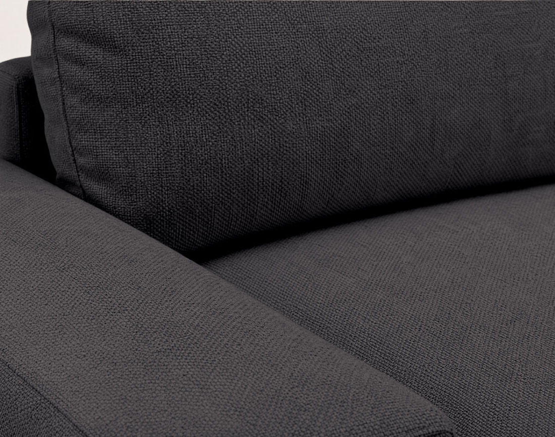 Canapé Tama d'angle gauche 4 places convertible coffre tissu | Best Mobilier