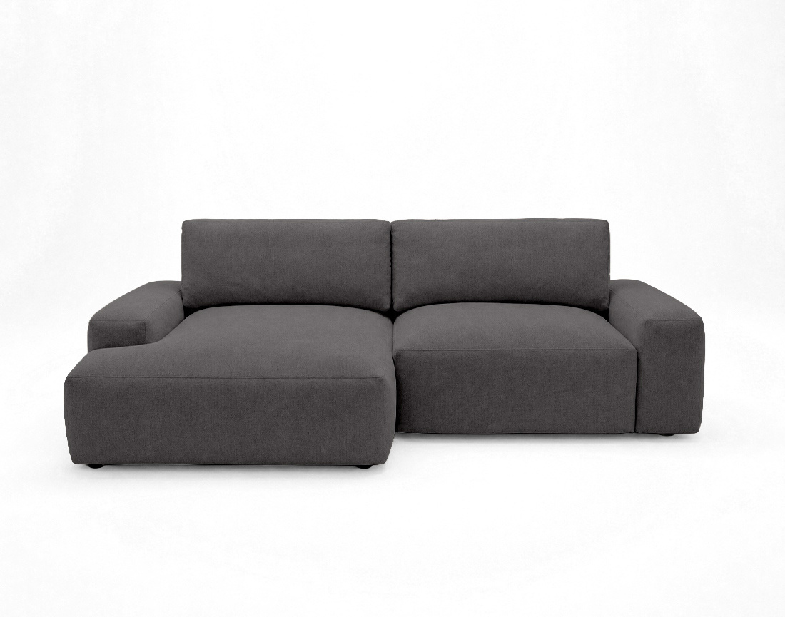 Canapé Tama d'angle gauche 4 places convertible coffre tissu | Best Mobilier