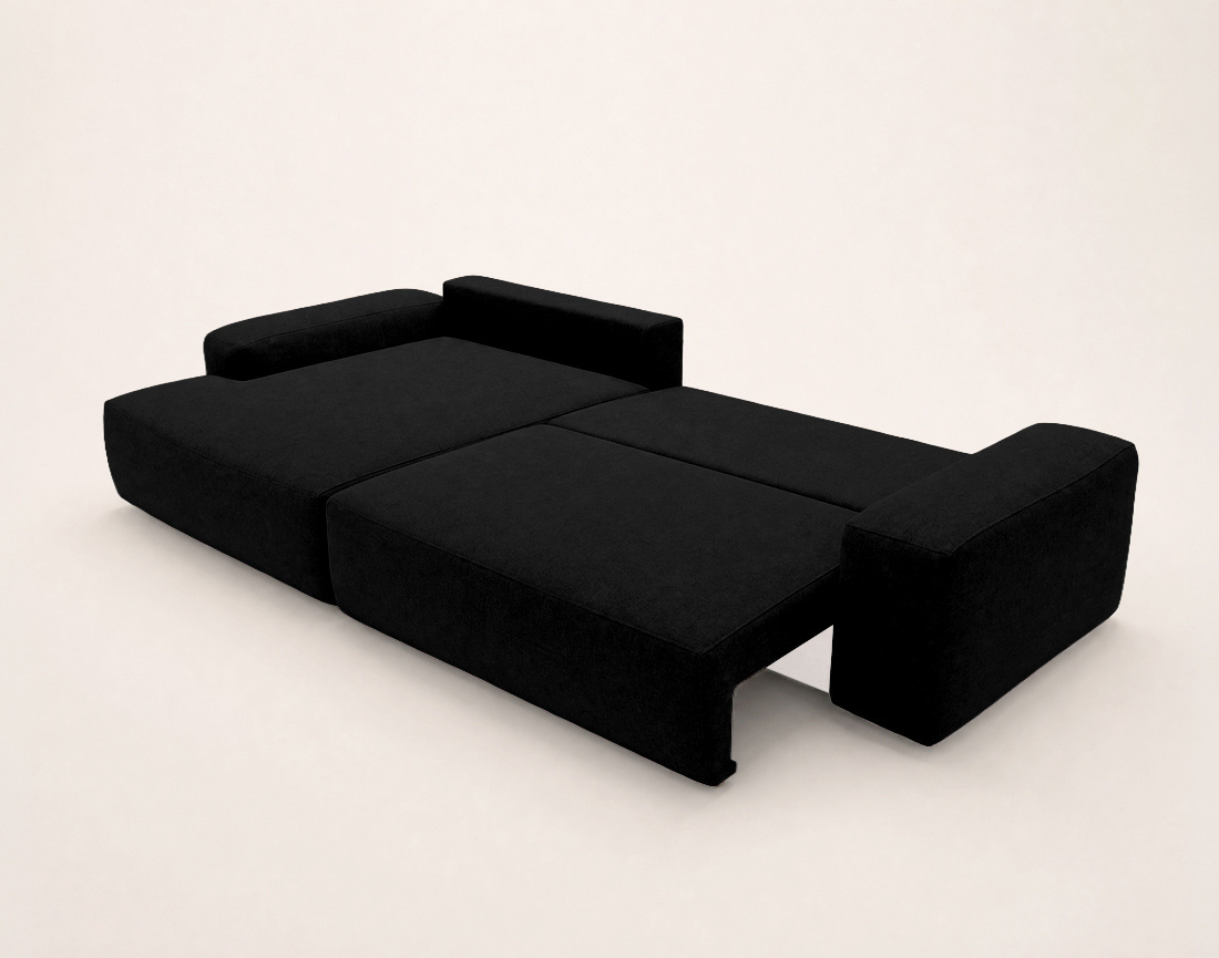 Canapé Tama d'angle gauche 4 places convertible coffre tissu | Best Mobilier