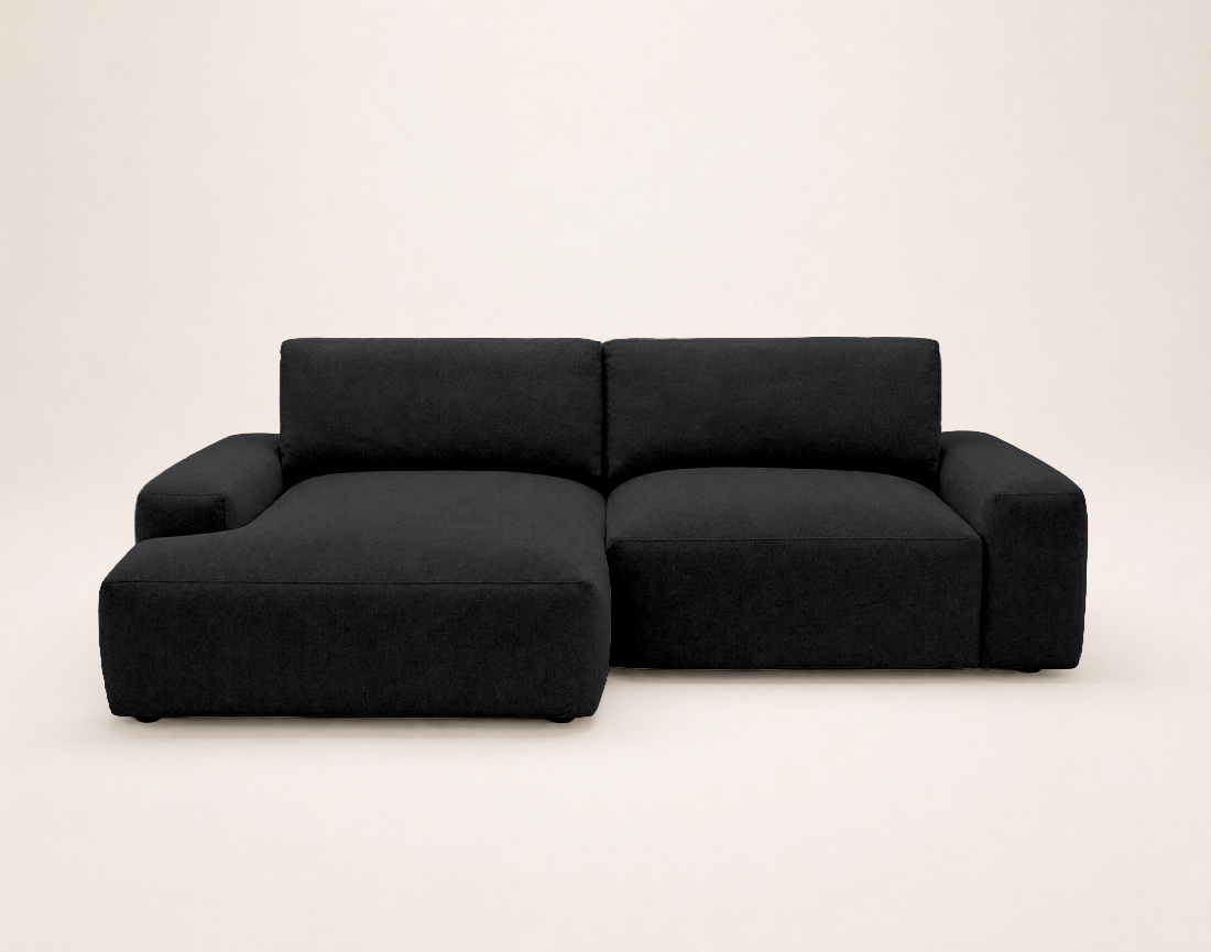Canapé Tama d'angle gauche 4 places convertible coffre tissu | Best Mobilier