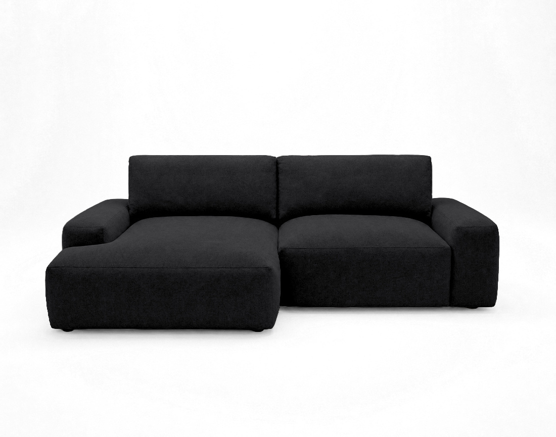 Canapé Tama d'angle gauche 4 places convertible coffre tissu | Best Mobilier