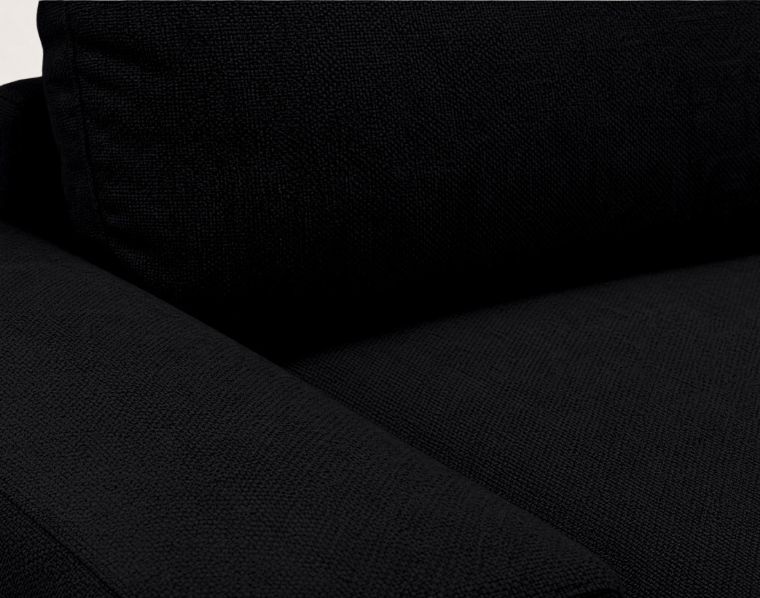 Canapé Tama d'angle gauche 4 places convertible coffre tissu | Best Mobilier
