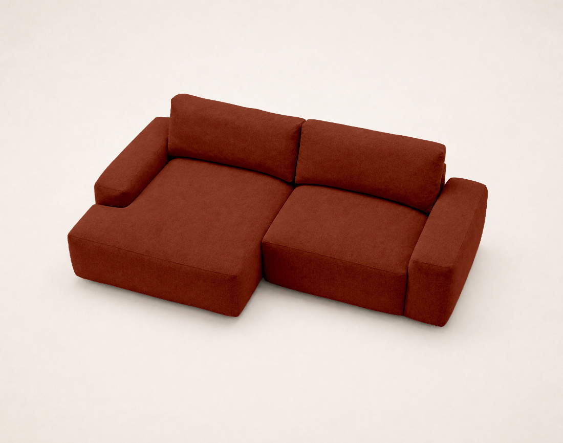 Canapé Tama d'angle gauche 4 places convertible coffre tissu | Best Mobilier