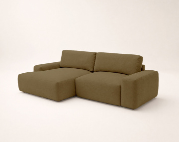 Canapé Tama d'angle gauche 4 places convertible coffre tissu | Best Mobilier